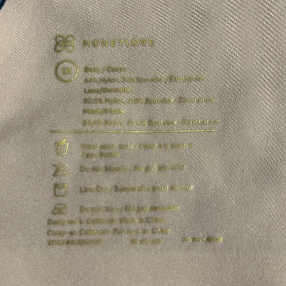 Honeylove Black Lace Detail Bra Sz 1X - Picture 10 of 12